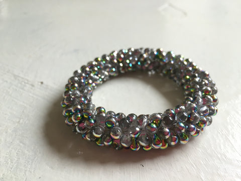 Beautiful hand-crafted bracelet - Iridescent